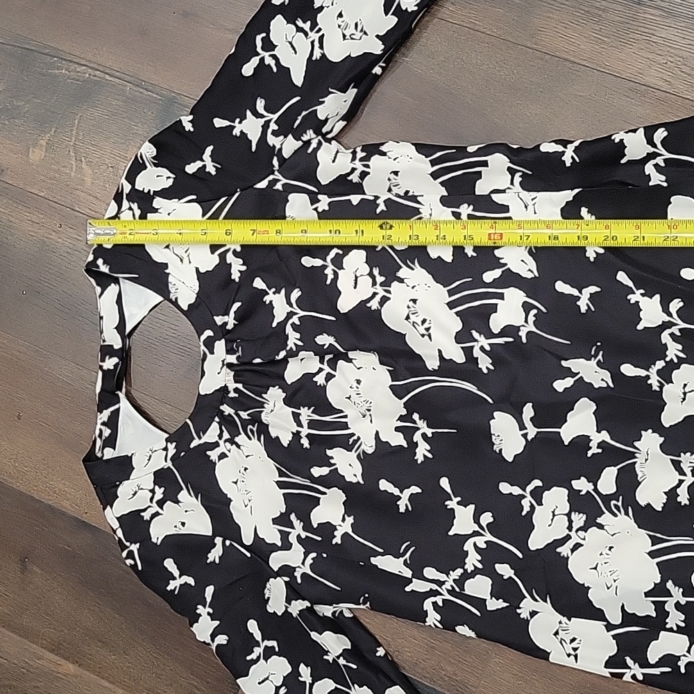 Kate Spade Florence Broadhurst silk bow detail open Floral Dress 4 - Picture 12 of 16
